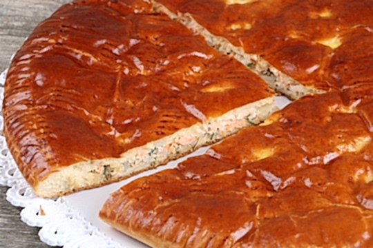 Пирог с сёмгой