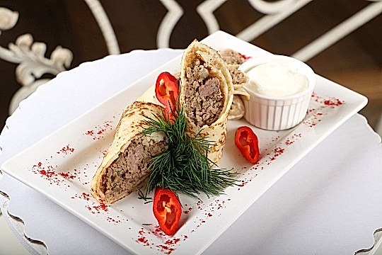 Блины с мясом