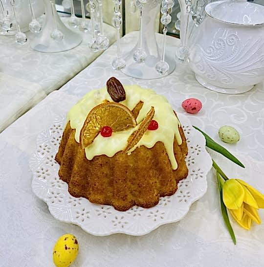 Кекс лимонный круглой формы, 0,5 кг.