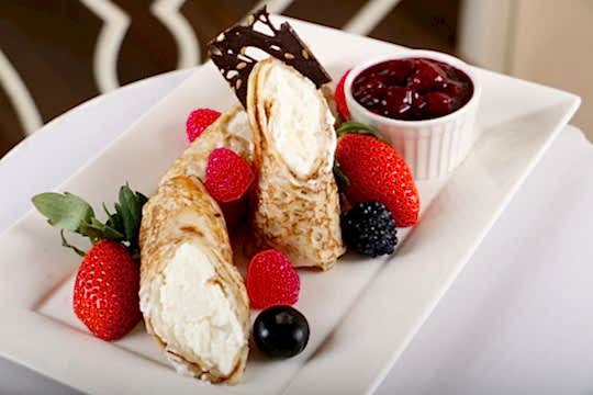 Блины с творогом