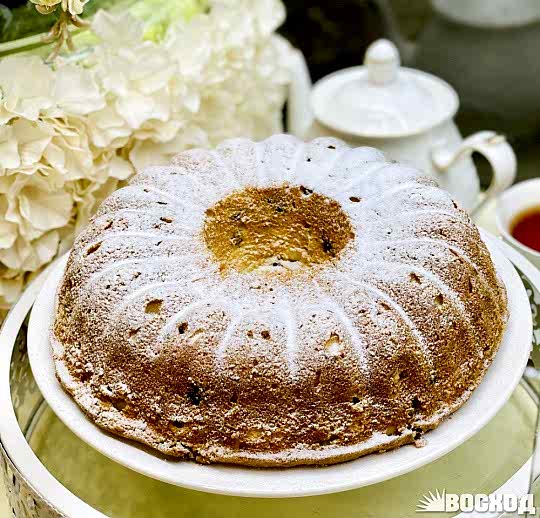 Кекс творожный круглой формы