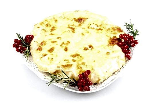 Пирог "Сабурани с курицей и грибами"