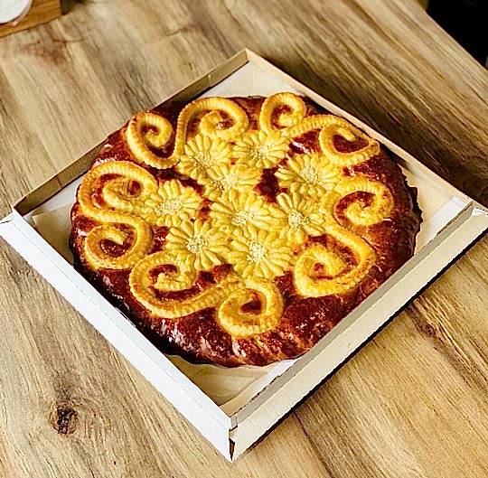 Пирог с капустой и грибами