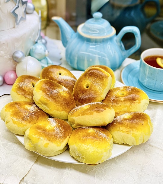 Пирожок с яблоком 1/60гр, ПОД ЗАКАЗ ЗА 48 ЧАСОВ